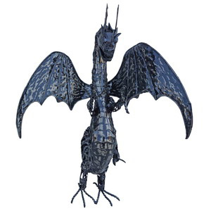 metal dragon sculpture